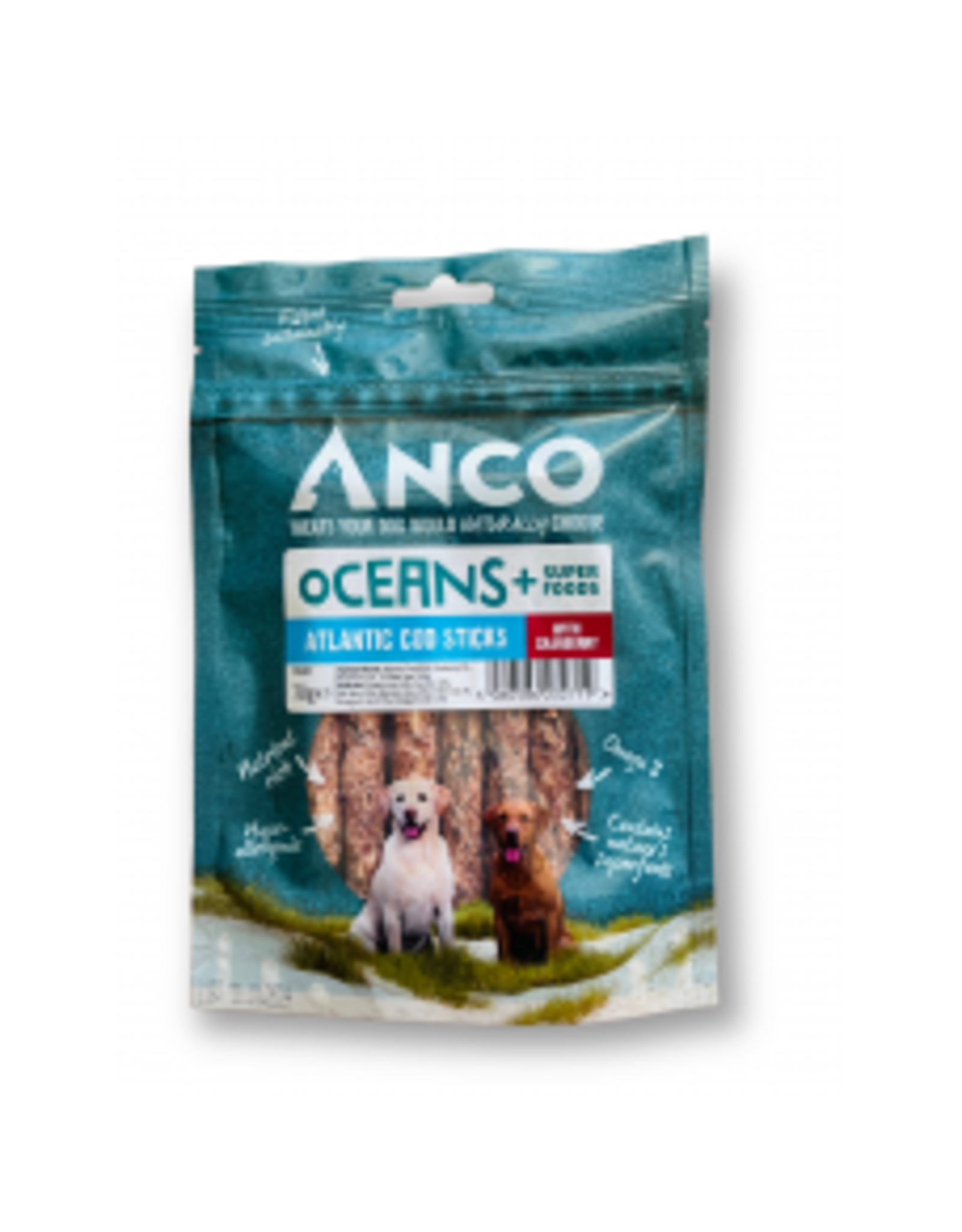 Anco Anco Oceans+ Atlantic Cod Stick With Cranberry 70g