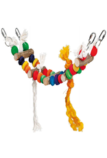 Sky Pet Products Colourful Bridge With Ropes & Beads
