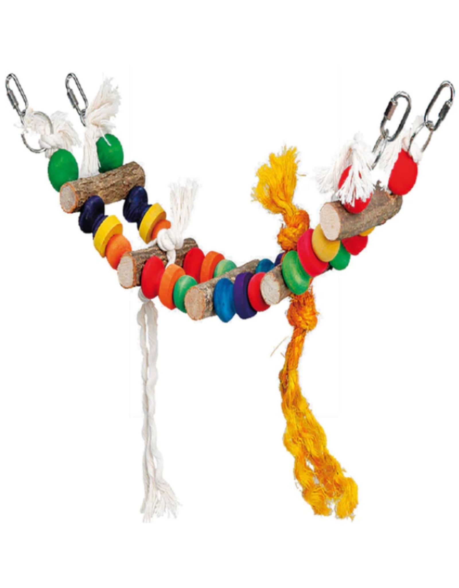 Sky Pet Products Colourful Bridge With Ropes & Beads