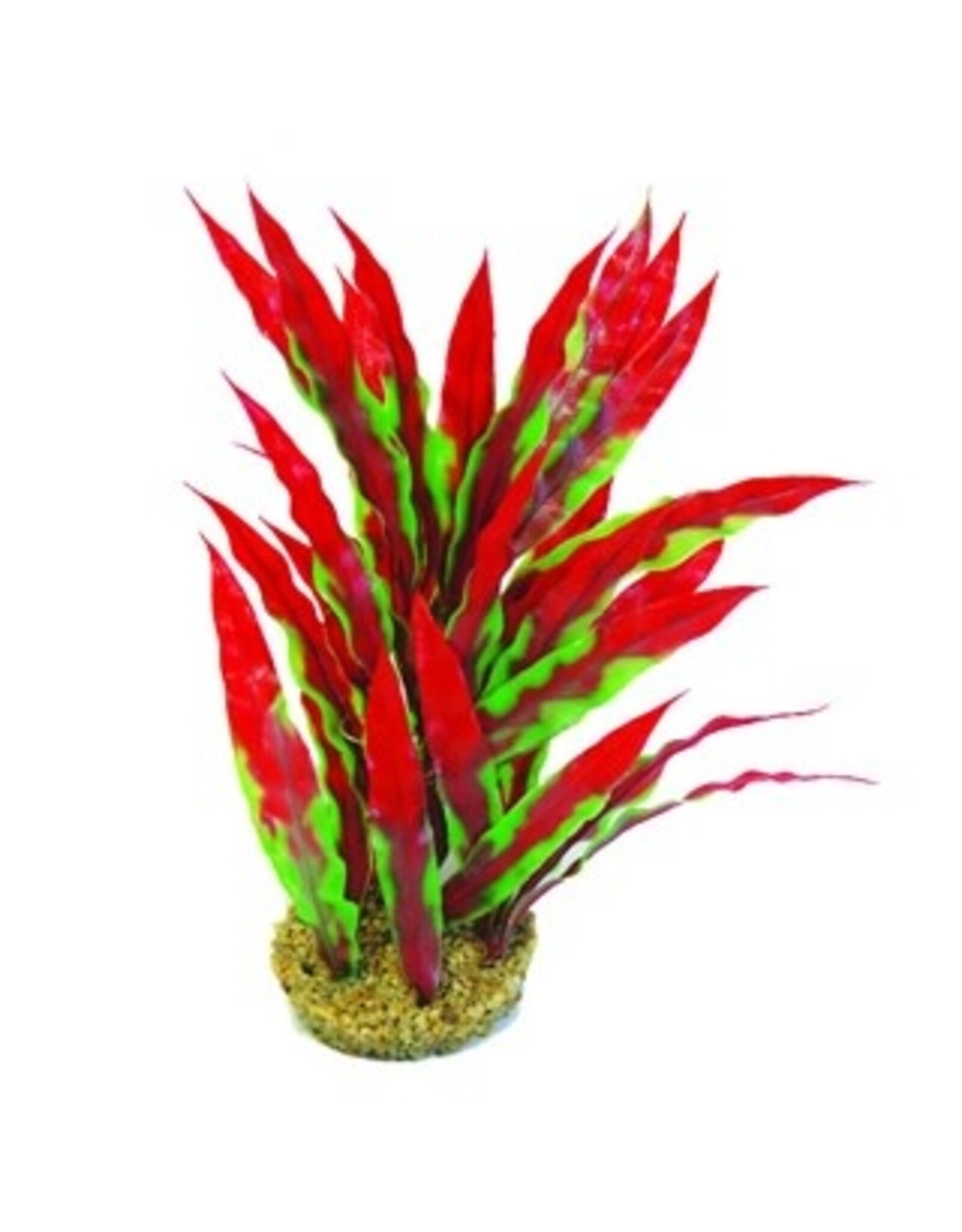 Betta Betta 10" Green & Red Plant With Base