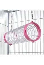 Classic Ferret/Rat Clear Tube Pink