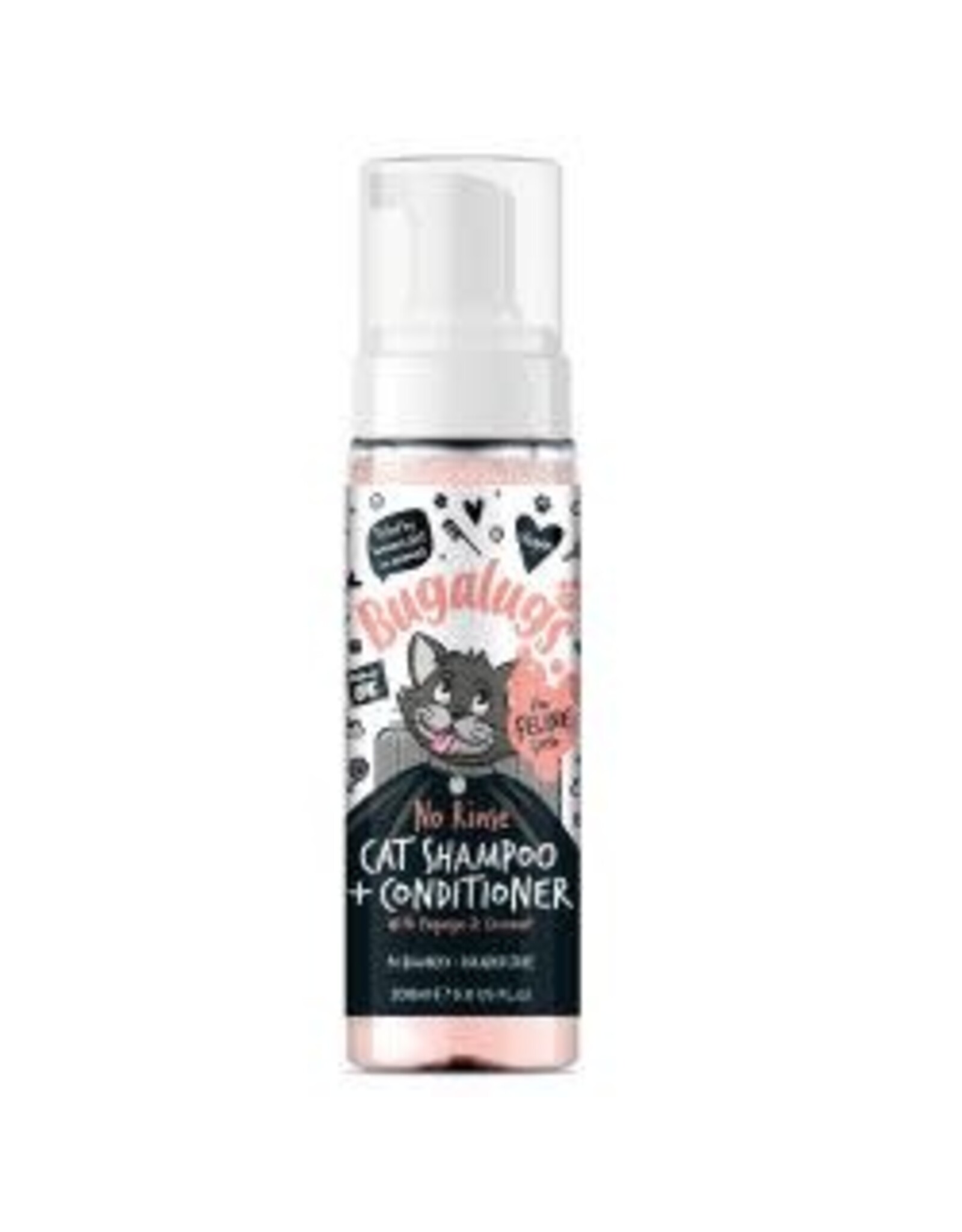 Bugalugs Bugalugs No Rinse Cat Shampoo & Conditioner 200ml