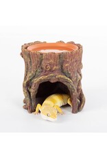 ReptiZoo RZ Humid Tree Stump Hideout & Dish