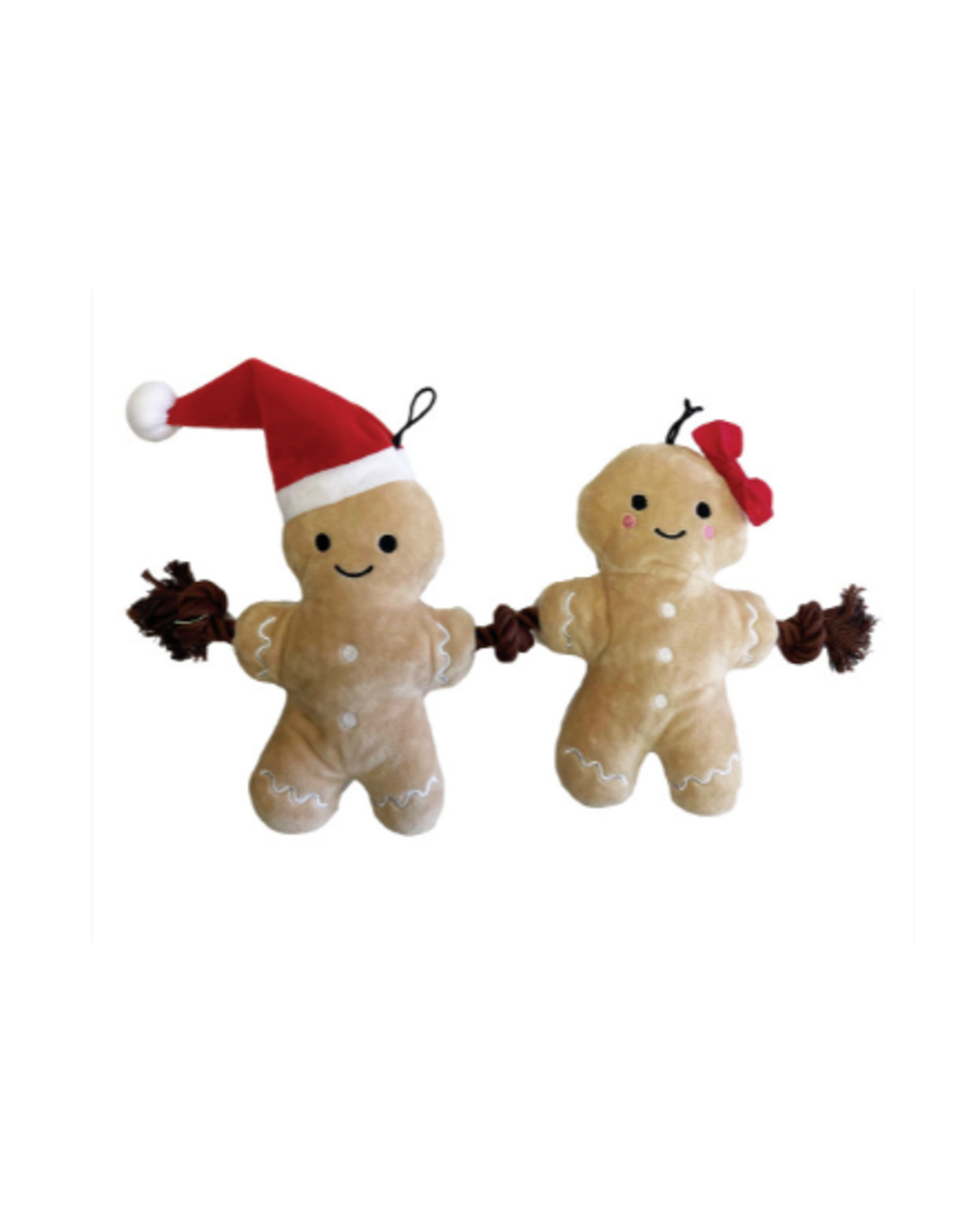 Happy Pet Gingerbread Rope Toy Duo