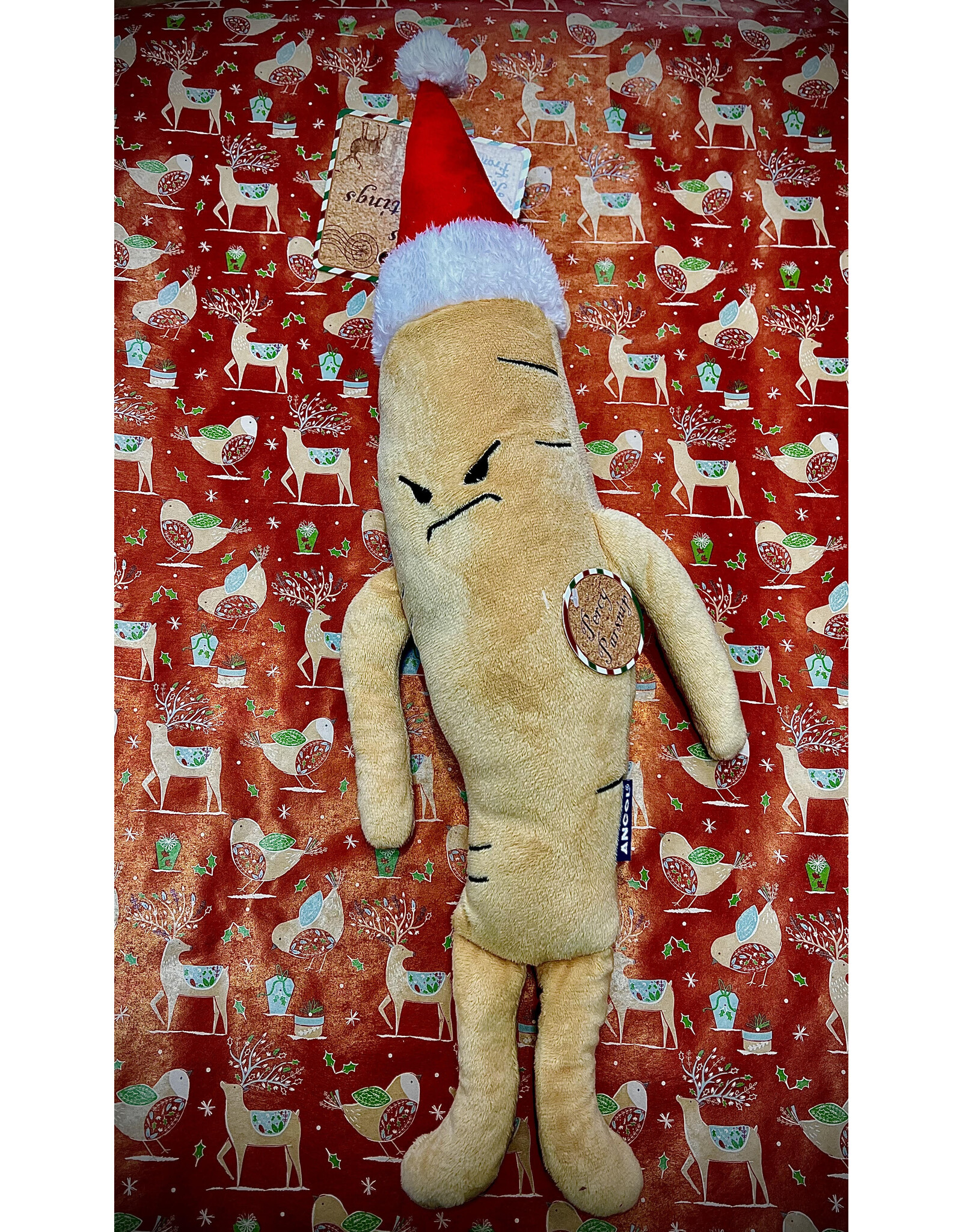 Ancol Percy Parsnip Christmas Squeaky Dog Toy