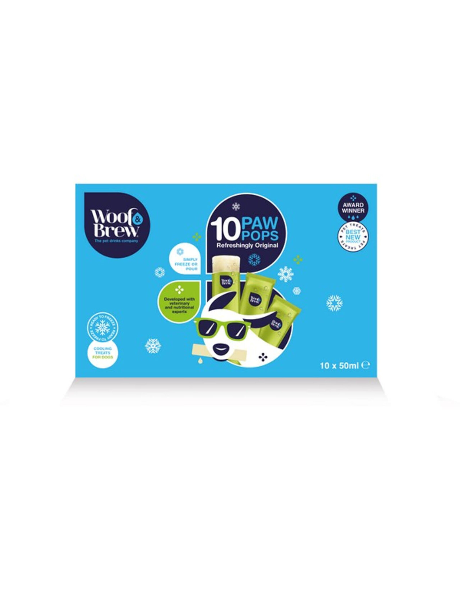 Woof & Brew W&B PawPops - Ice Lollies for Dogs 50ml (Freeze At Home)