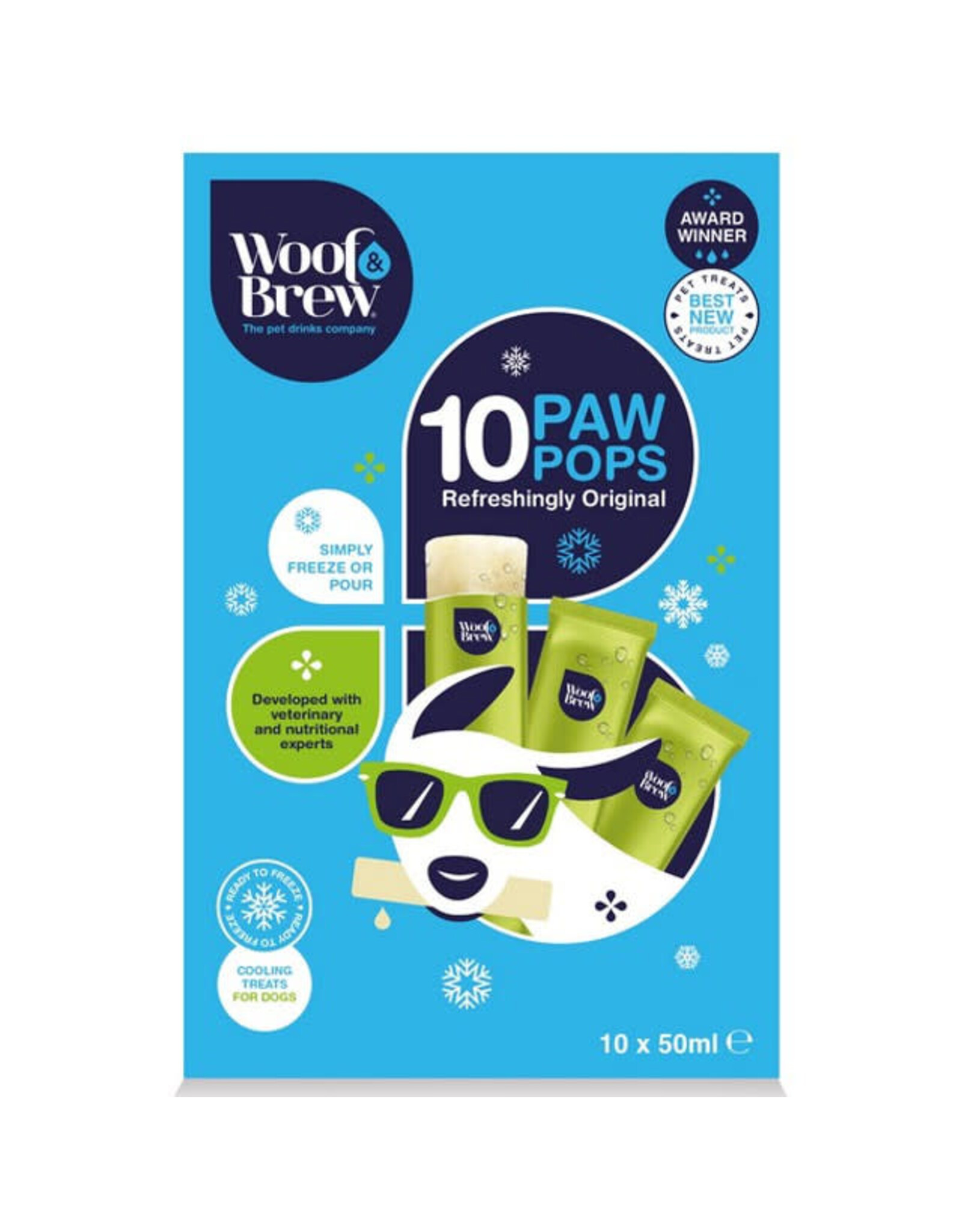 Woof & Brew W&B PawPops - Ice Lollies for Dogs 50ml (Freeze At Home)