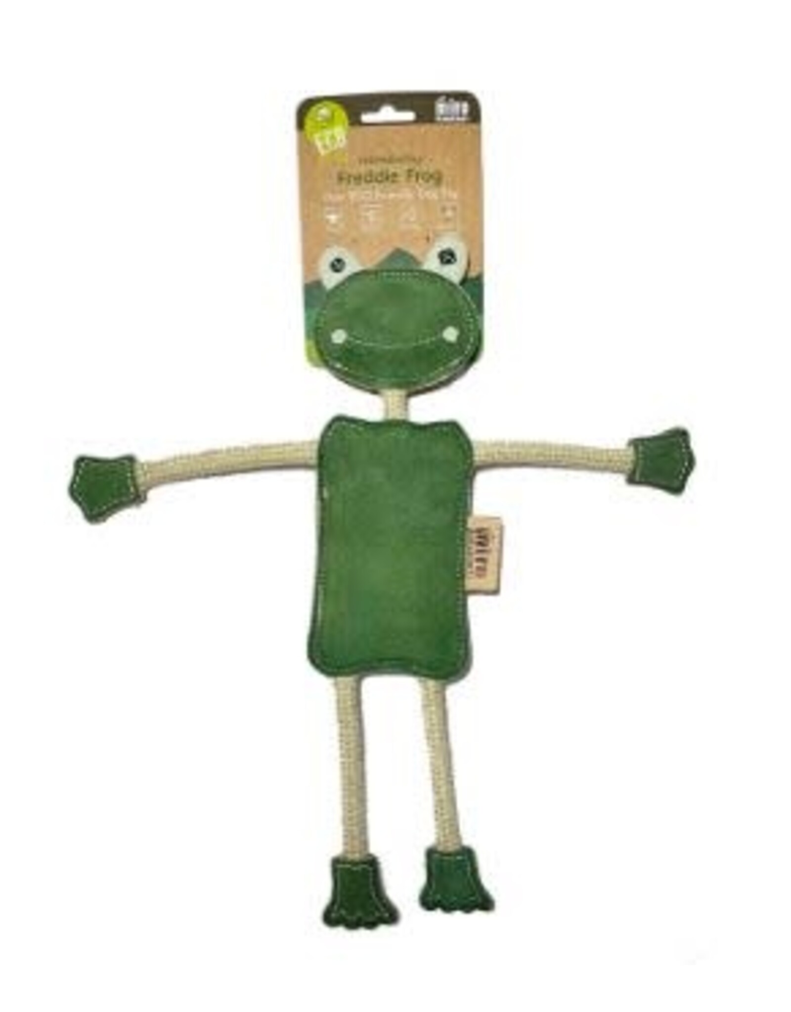 Miro Makauri Freddie Frog Eco Leather Dog toy
