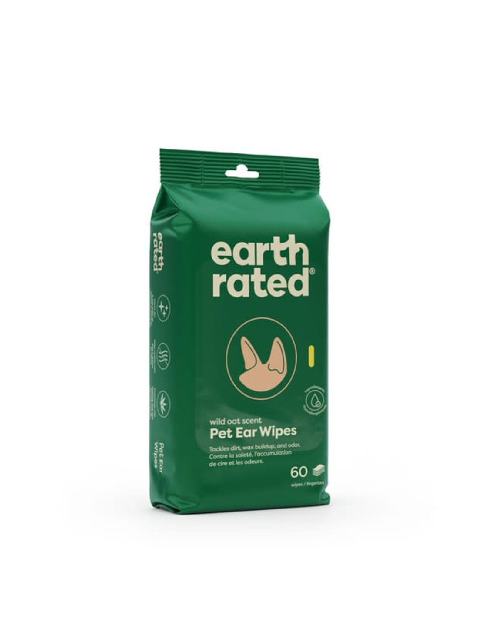 Earth Rated Earth Rated Ear Wipes 60 Pack