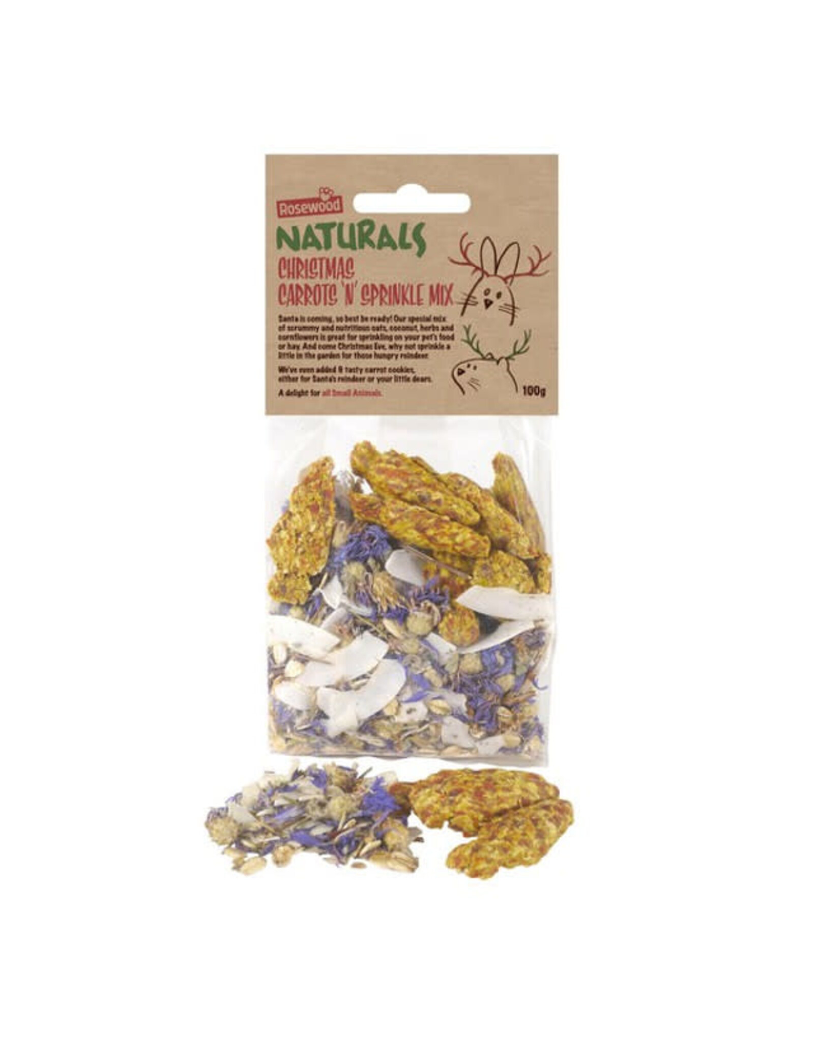 Rosewood RW Christmas Carrots & Sprinkle Mix 100g