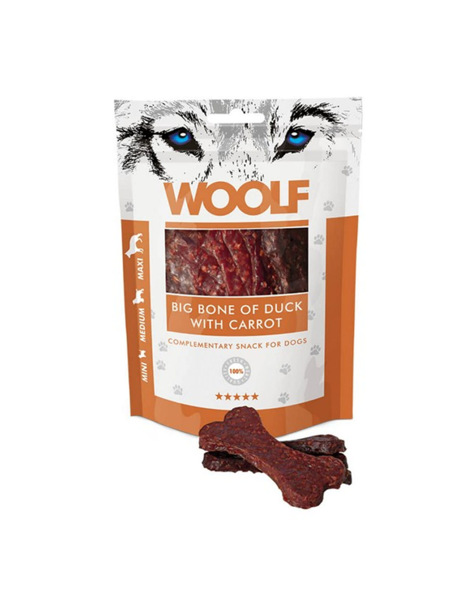 Company Of Animals CoA Woolf Big Bone Duck With Carrot 100g