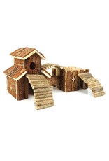 Classic Small Animal Wooden Double House
