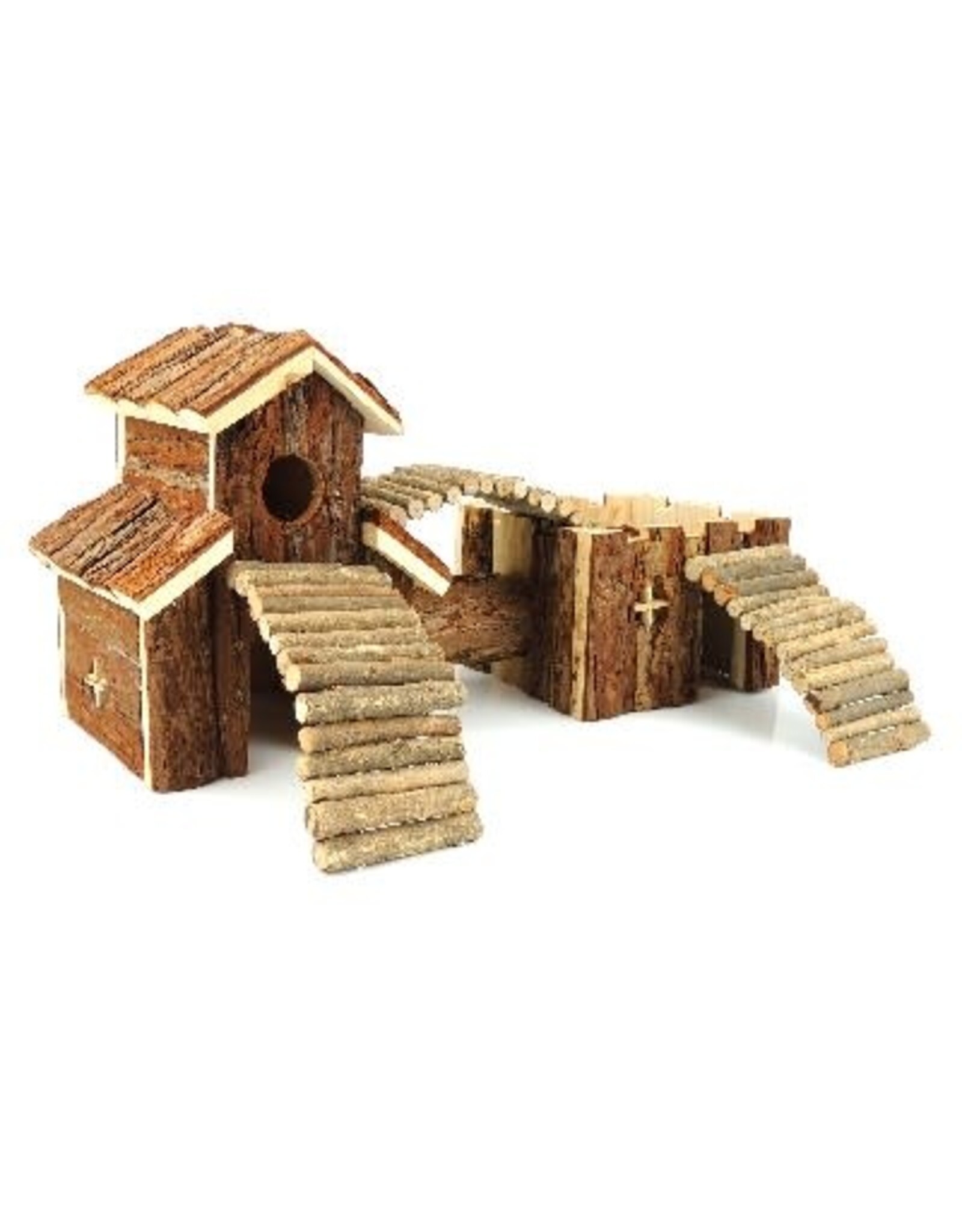 Classic Small Animal Wooden Double House