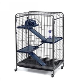 Classic Blenheim Rat Cage - Tall 93cm Black