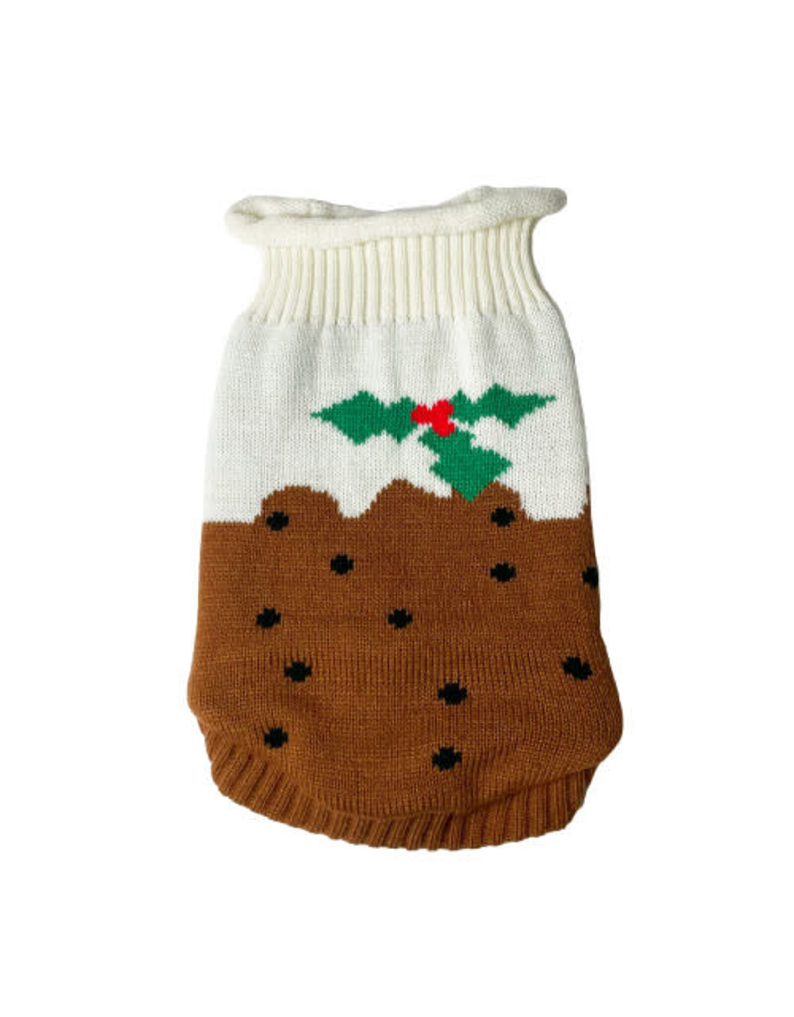 Happy Pet Christmas Pudding Dog Sweater - S/M
