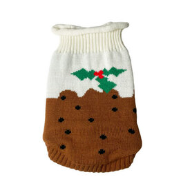Happy Pet Christmas Pudding Dog Sweater - S/M