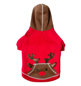 Happy Pet HP Red Reindeer Dog Sweater S/M