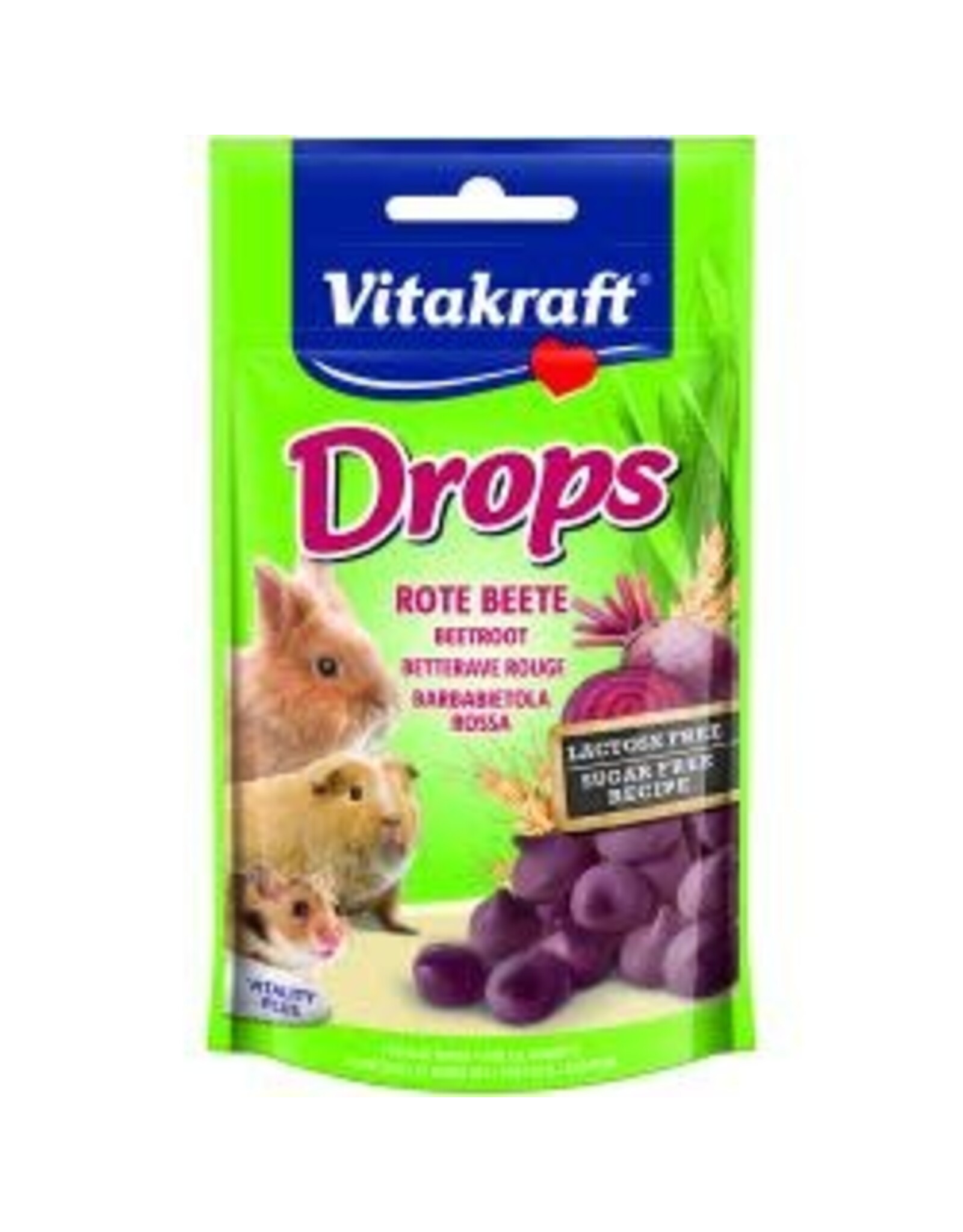 Vitakraft Vitakraft Small Animal Beetroot Drops 75g