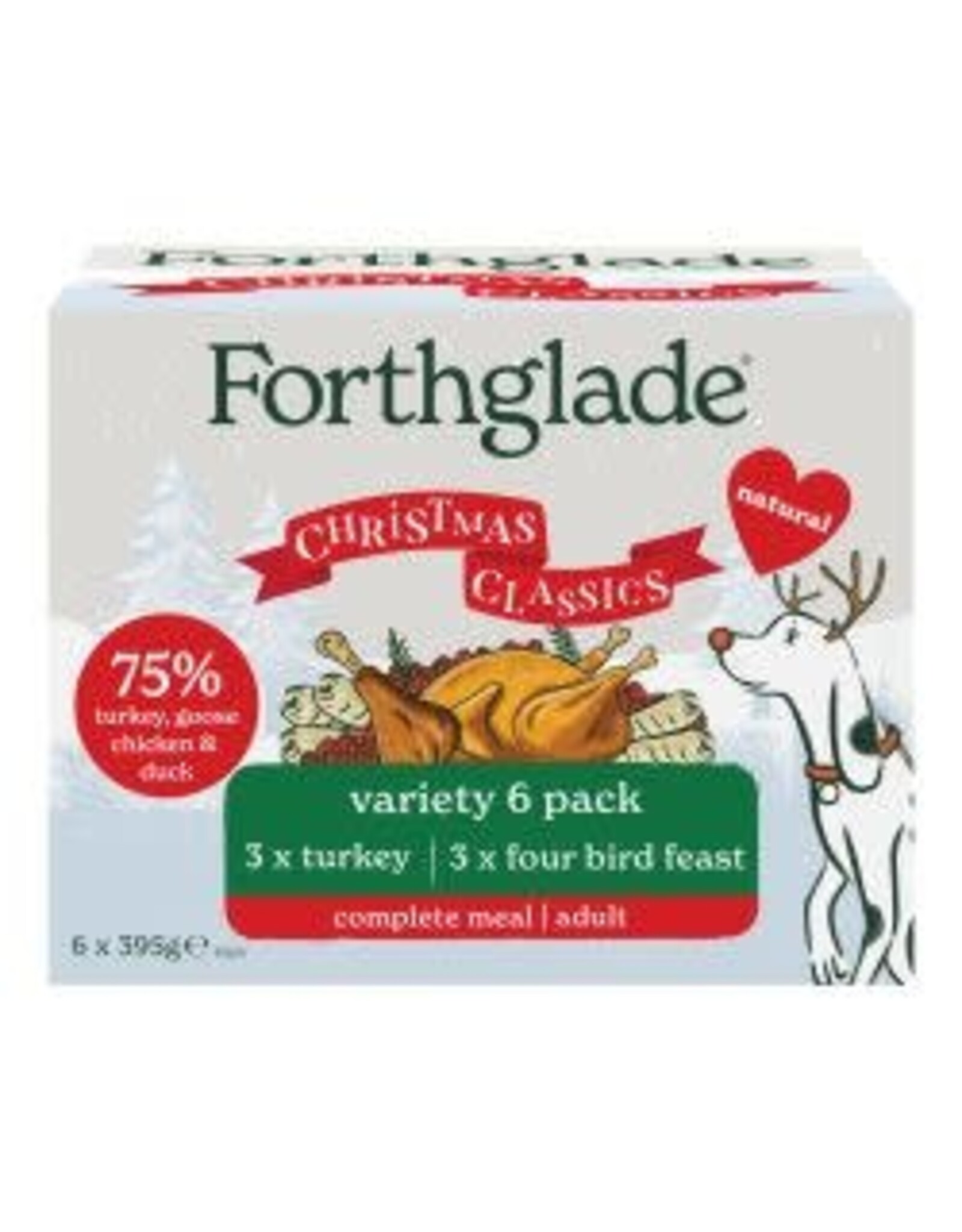 Forthglade Forthglade Christmas Variety Box 6 x 395g