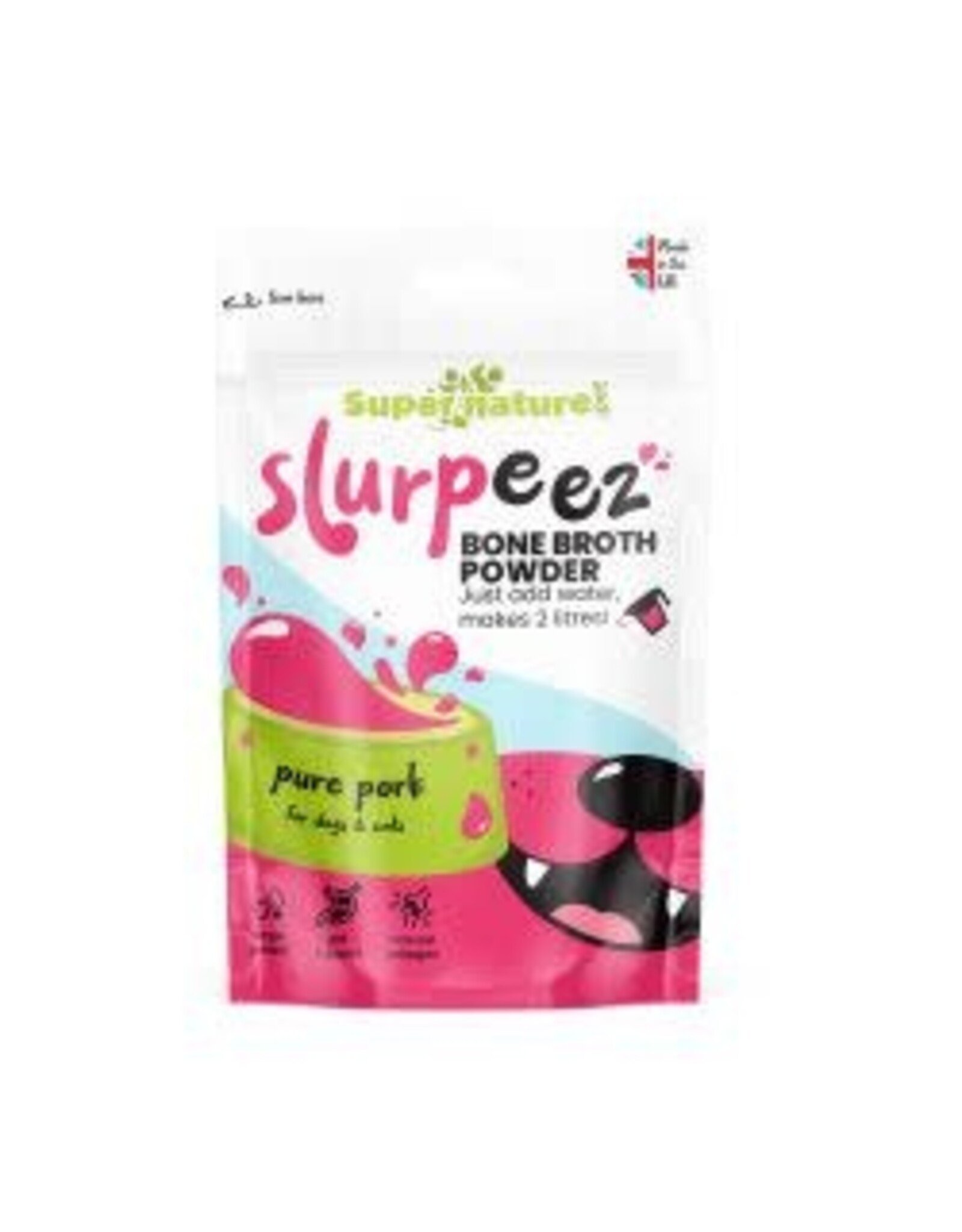 SuperNature Slurpeez Bone Proth Powder 60g - Pork