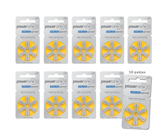 Power One Power One 10 (PR70) Geel hoortoestelbatterij Voordeelpakket (60x)