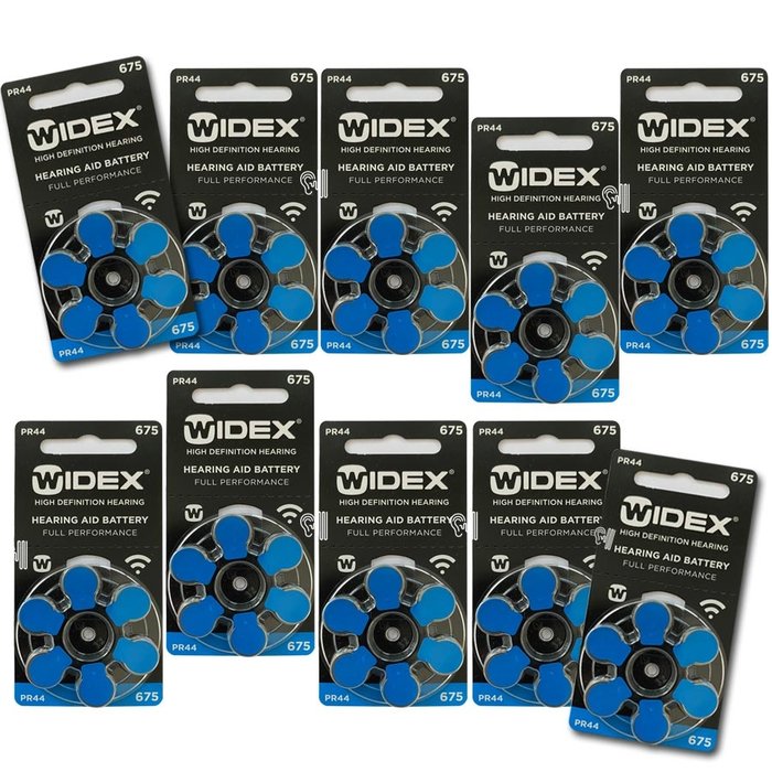 Widex Widex 675 (PR44) Blauw hoorbatterij - Voordeelpakket