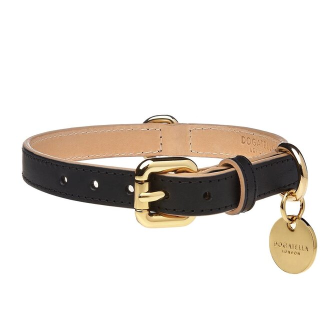 Dogatella Klassieke Halsband zwart