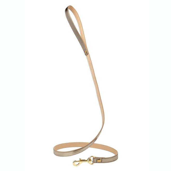 Dogatella Metallic Hondenriem gold