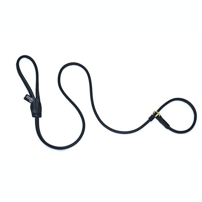 Dogs & Horses Halsband én Hondenriem in één zwart