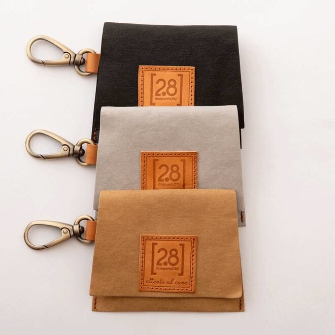 2.8 design for dogs Oliviero tasje voor hondenpoepzakjes grijs