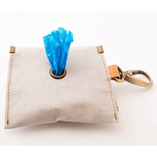 2.8 design for dogs Oliviero tasje voor hondenpoepzakjes grijs