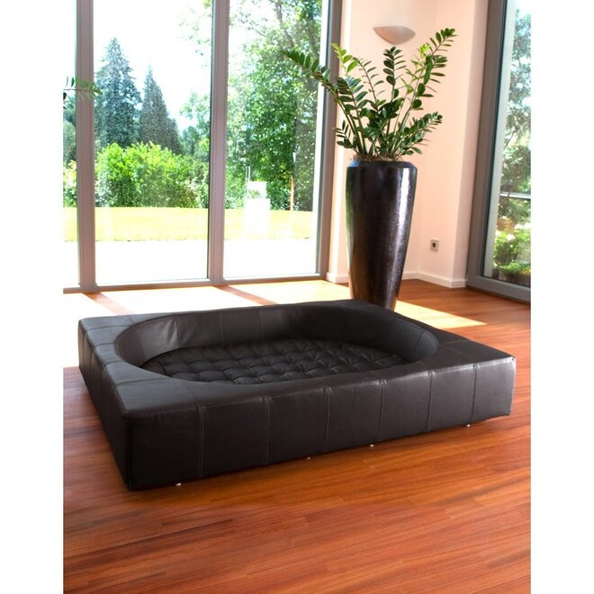 Pet-Interiors Cube Leer Hondenmand