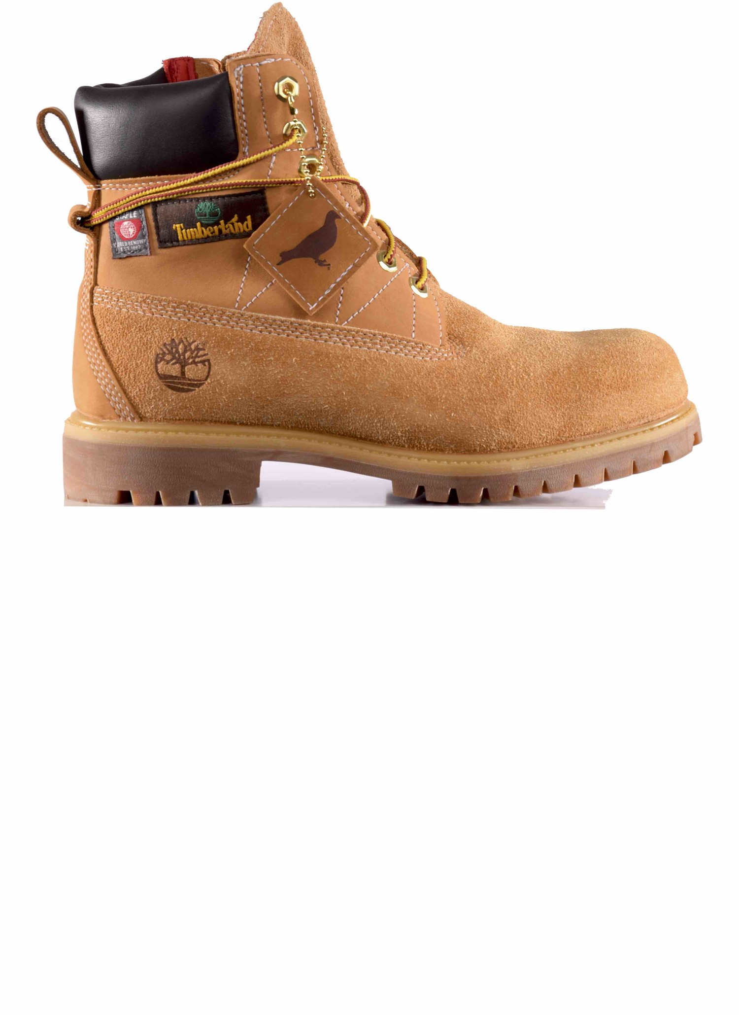 yellow leather timberland boots