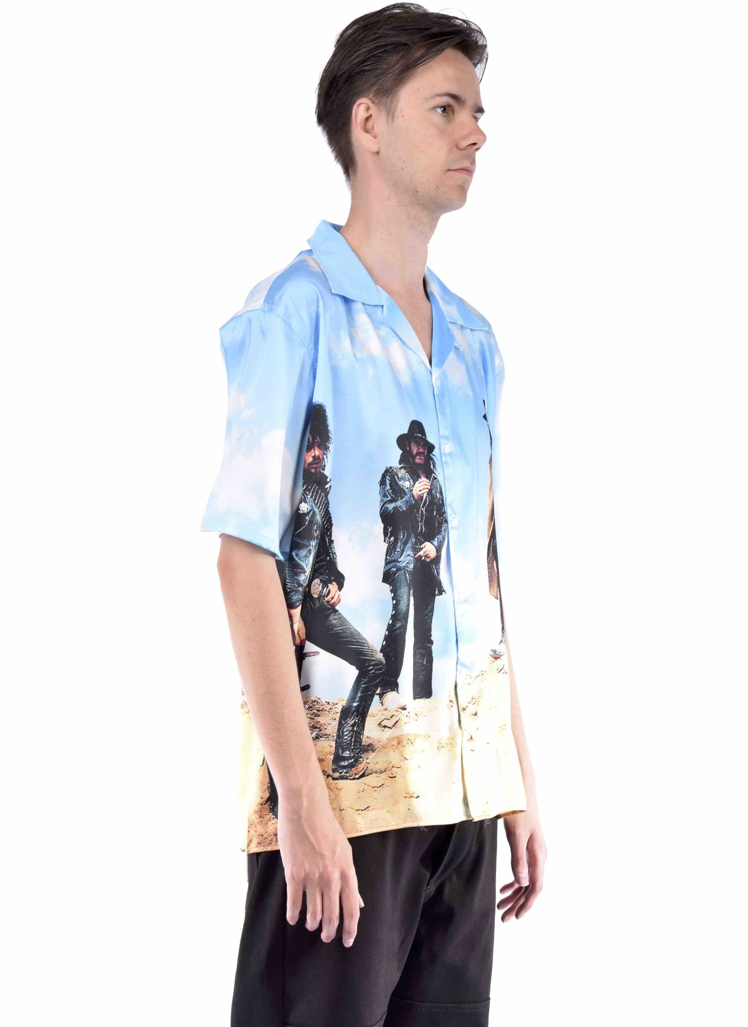 AOS Album Cover Hawaiian Shirt Blue 