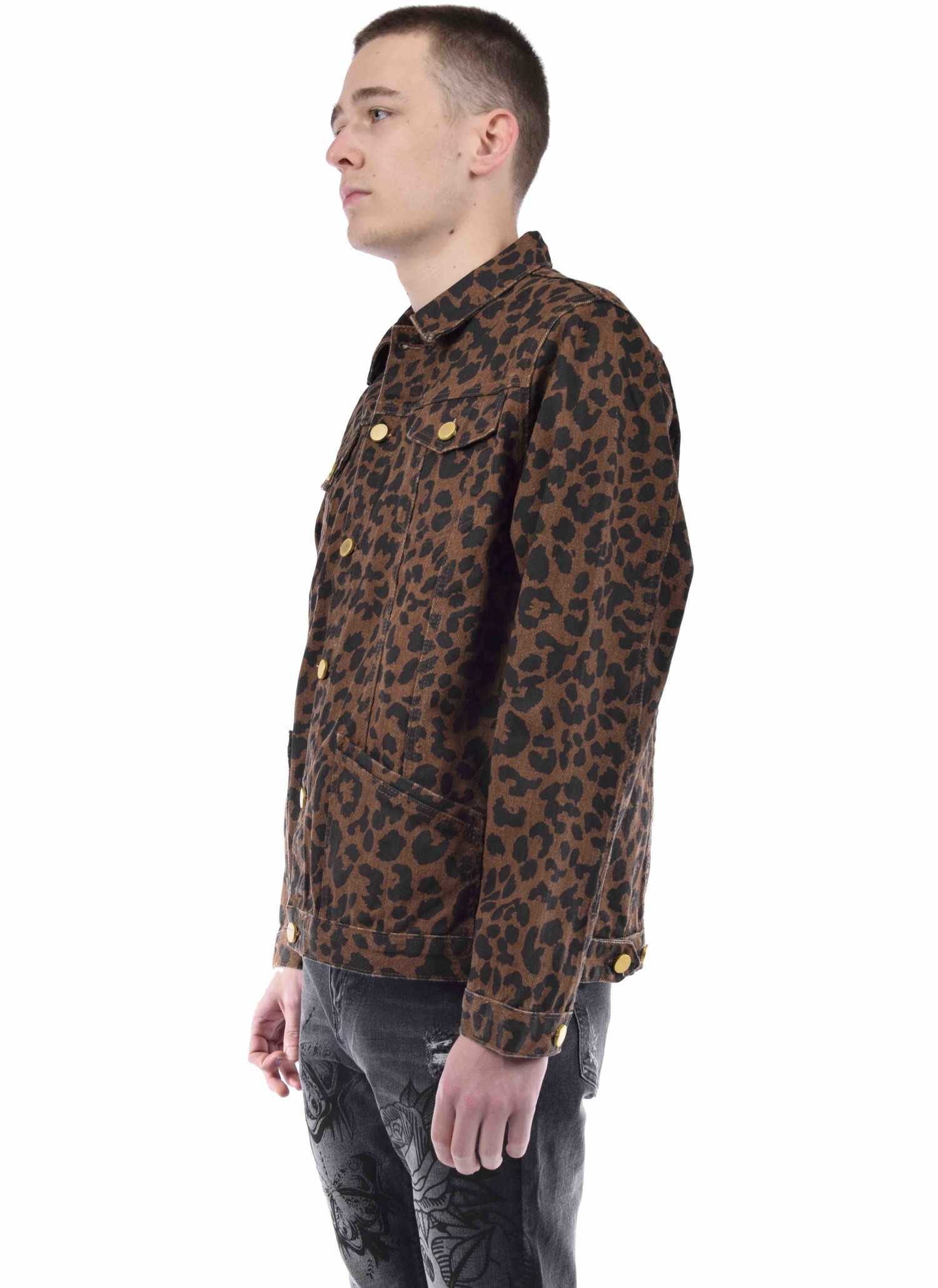 kenzie Leopard Jean Jackets for Women | Mercari