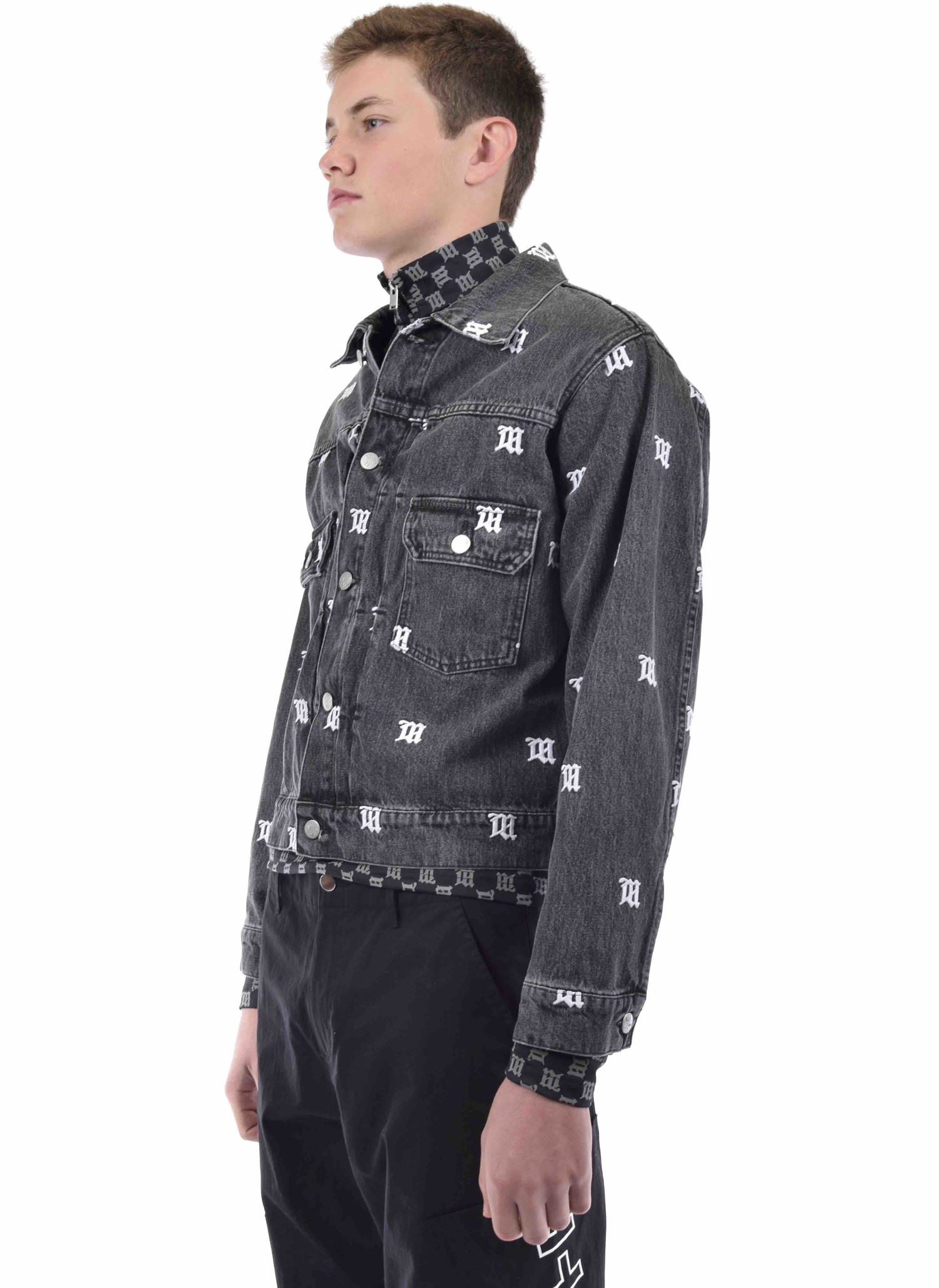 monogram jean jacket