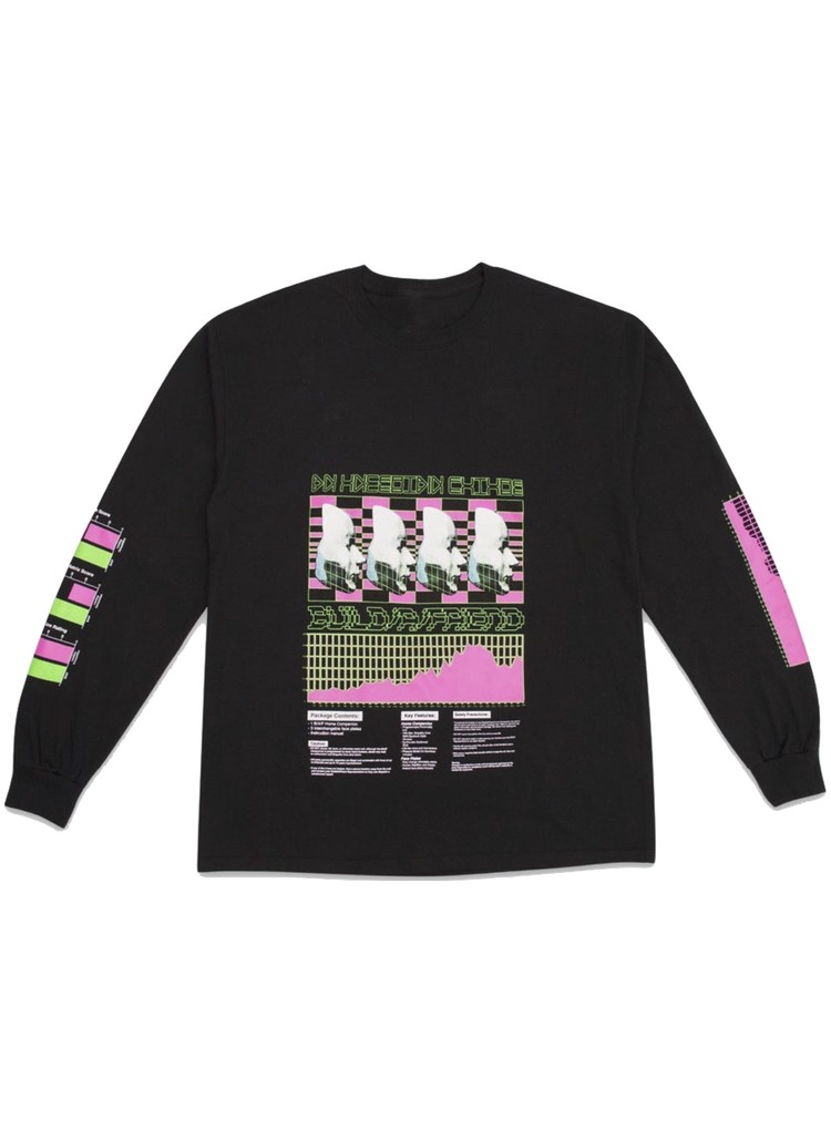 BUILD/A/FRIEND HALO Exclusive Uncertain Future Long Sleeve Tee Black