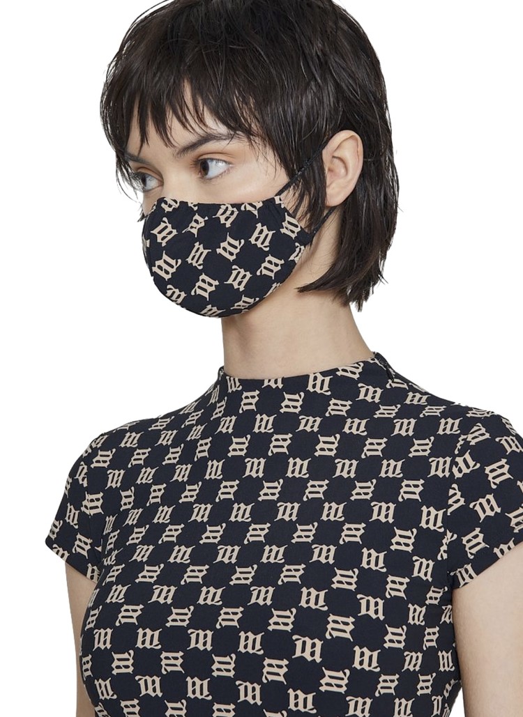 MISBHV Monogram Face Mask Black