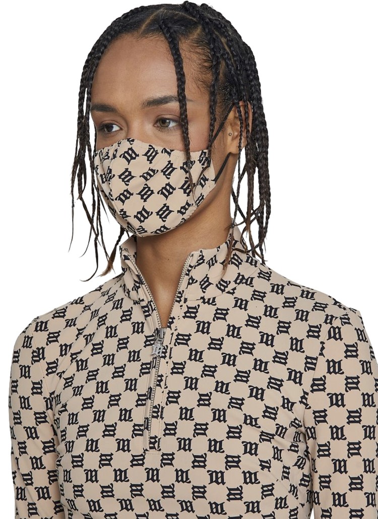 MISBHV Monogram Face Mask Beige