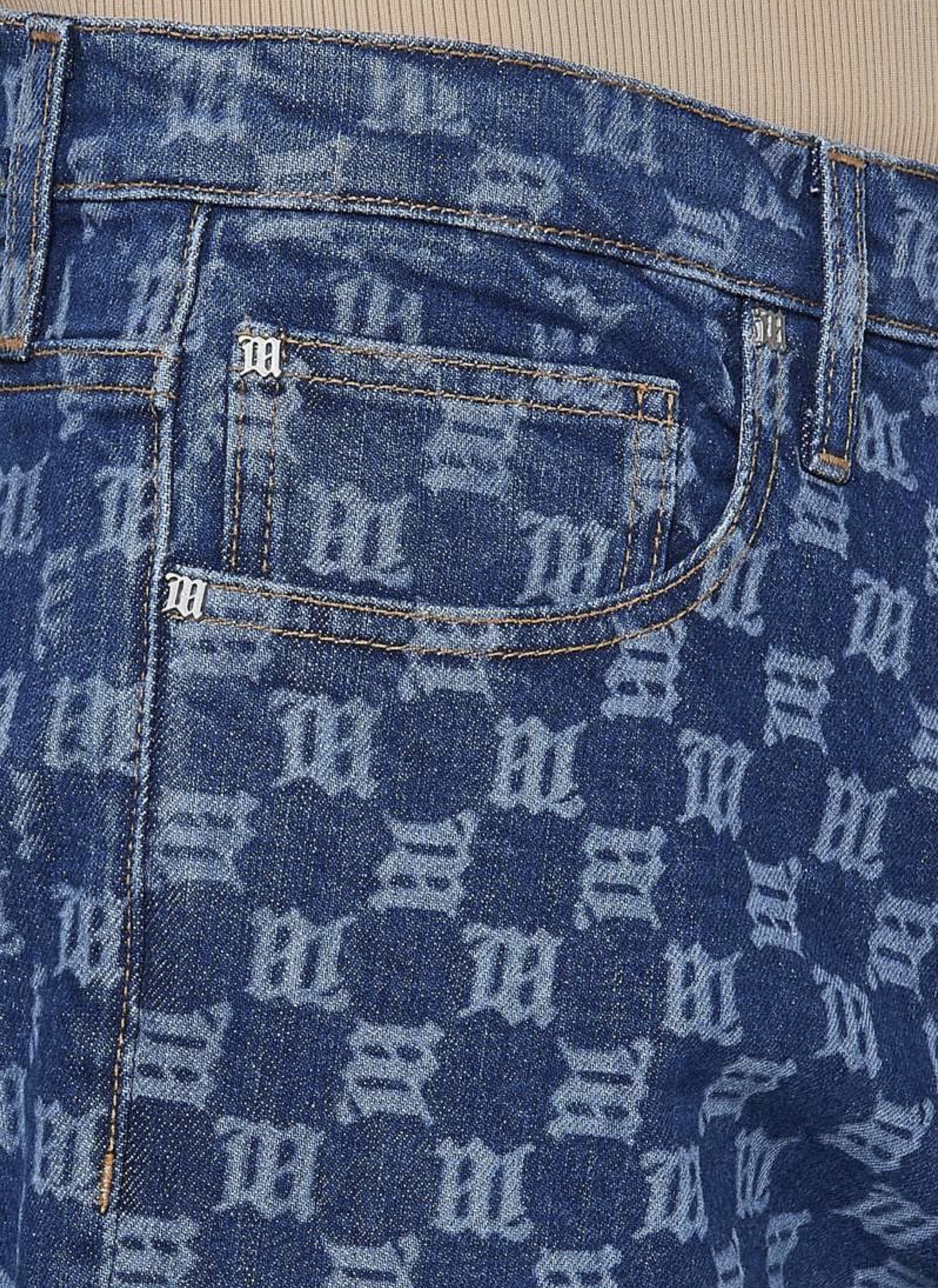 MISBHV Monogram Denim Pants Blue | HALO 