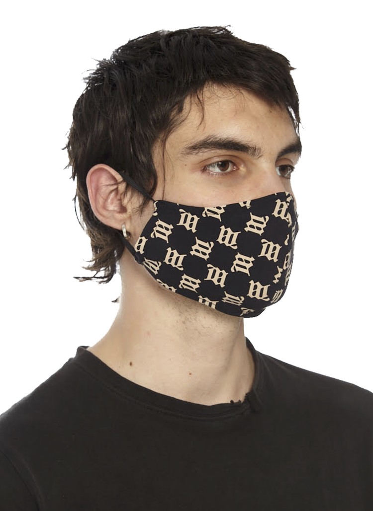 MISBHV Monogram Face Mask Black