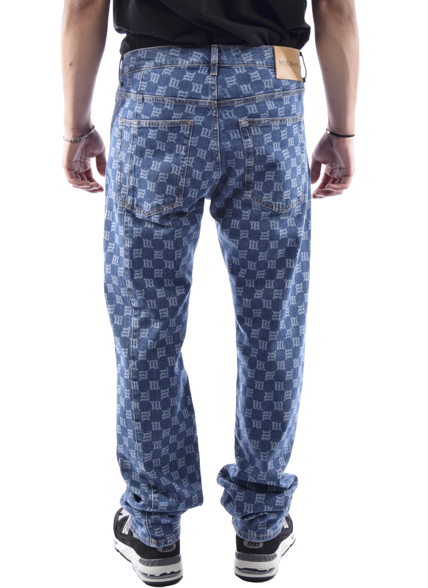 MISBHV Monogram Carpenter Denim Trousers 'Blue