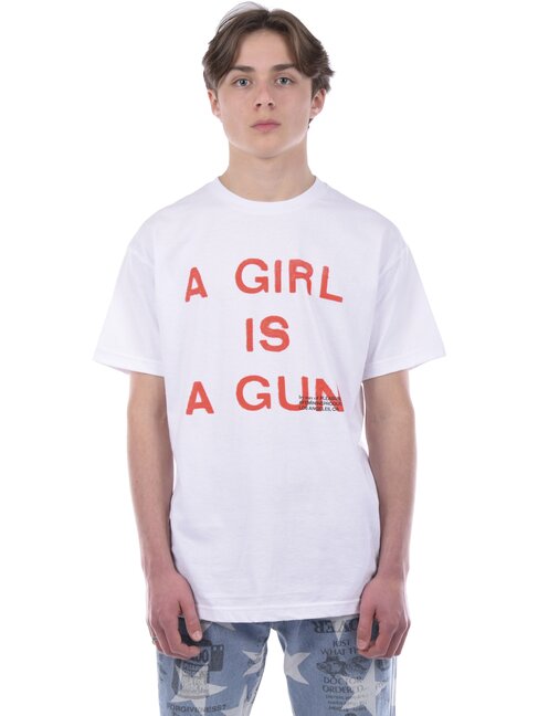 Pleasures A Girl is a Gun T-Shirt White