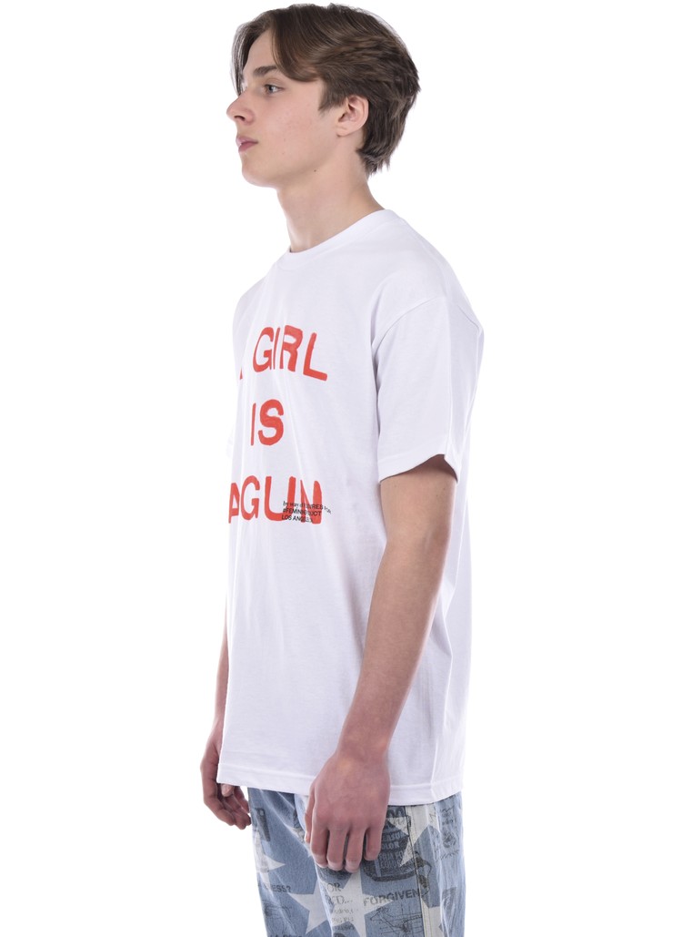 Pleasures A Girl is a Gun T-Shirt 'White'