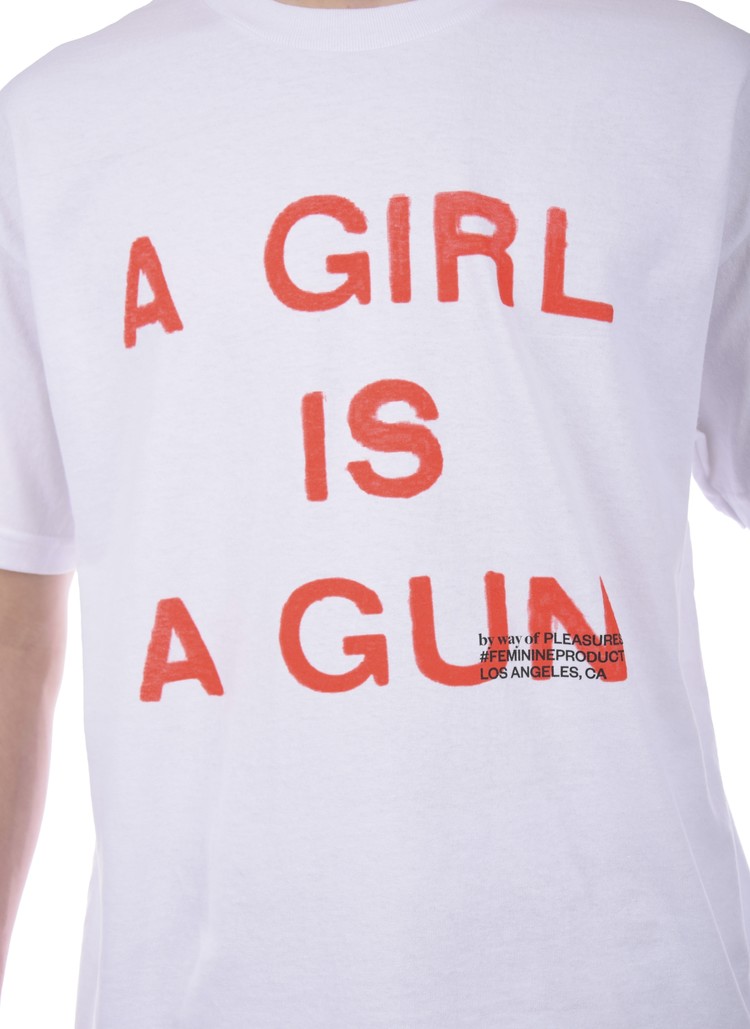 Pleasures A Girl is a Gun T-Shirt 'White'