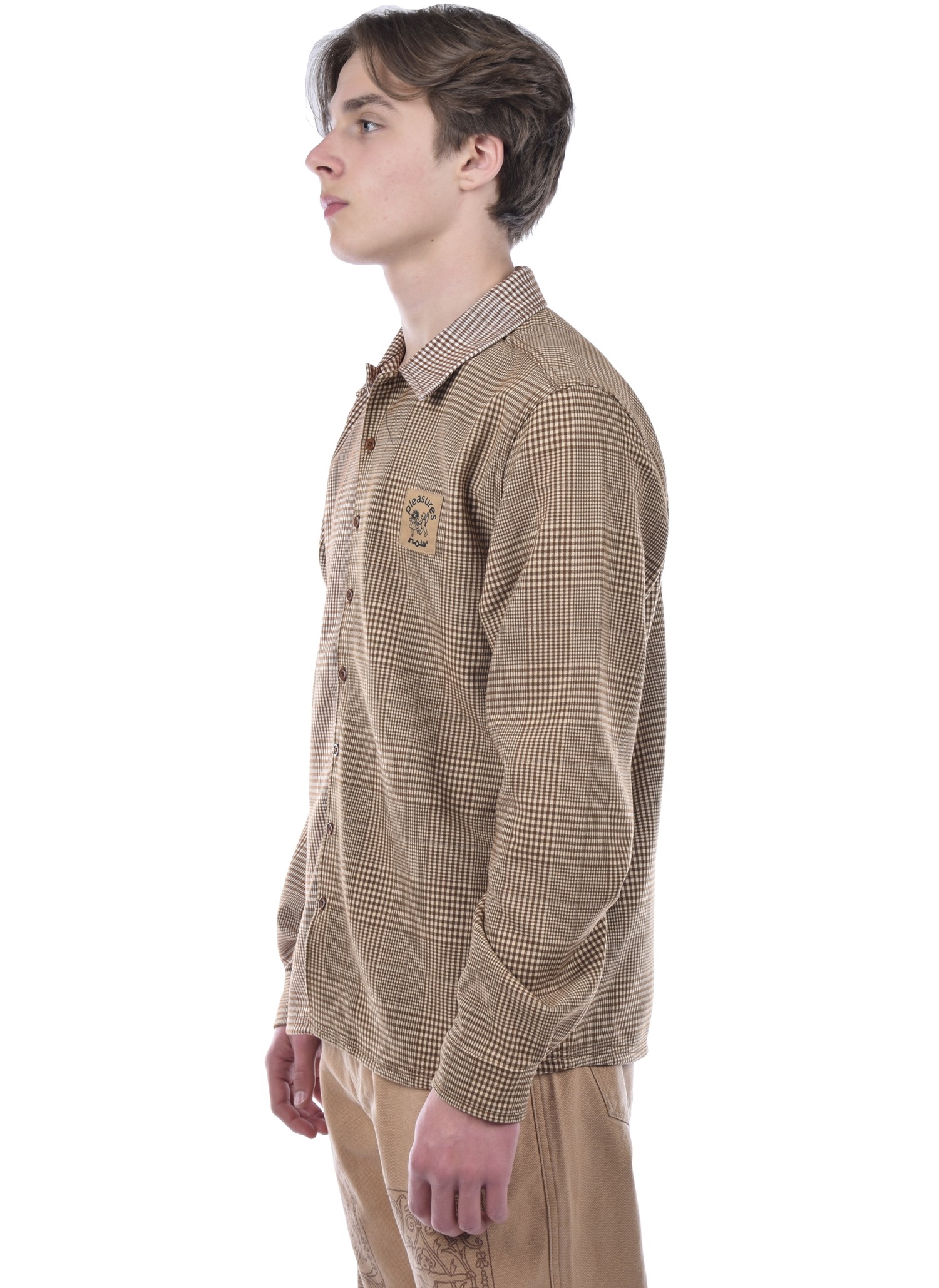Pleasures Chase Plaid Button Down Shirt 