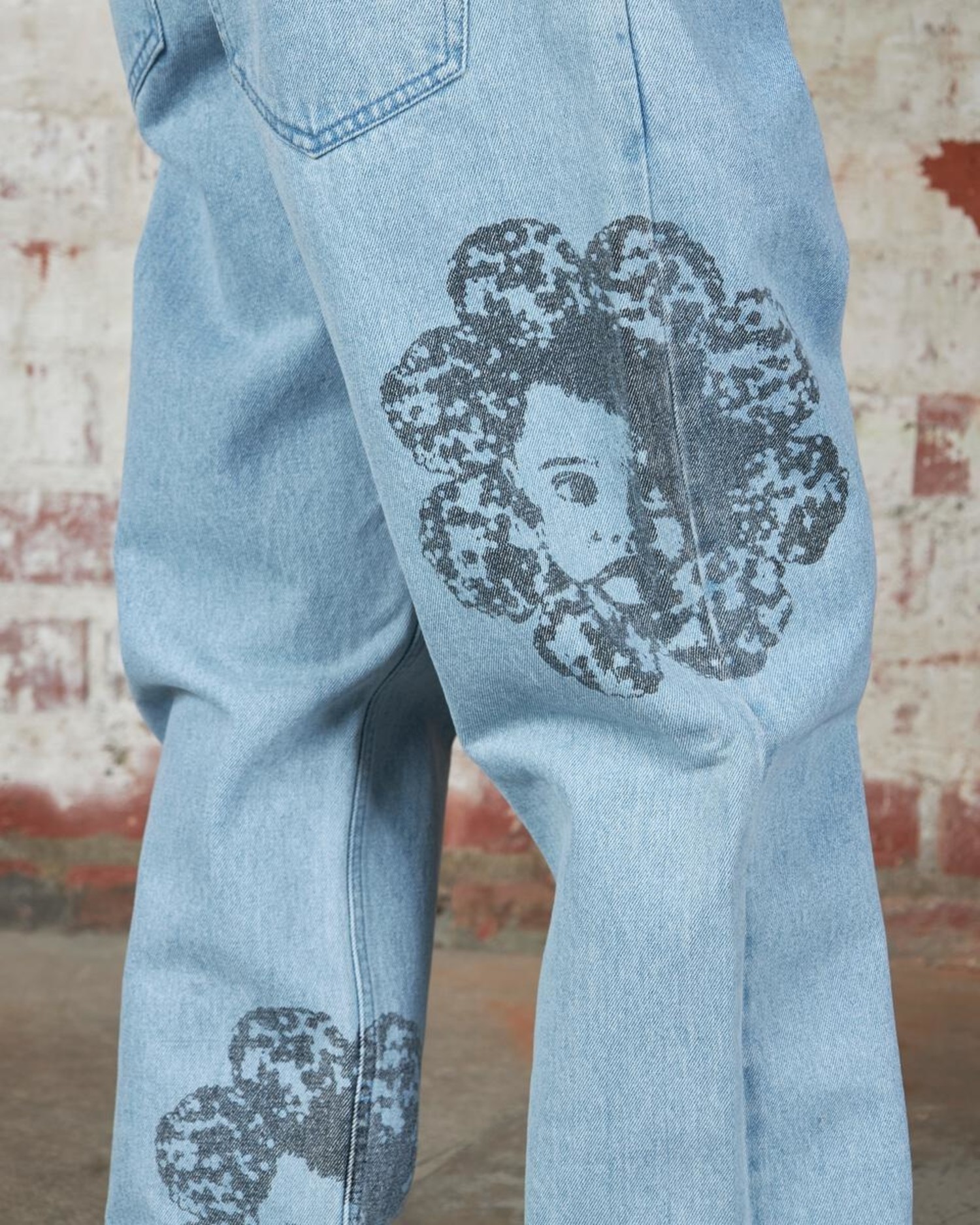02.22.23 - VTG PRINTED DENIM PANTS - ORIGINAL JEANS – Breakdalaww - Vintage  Streetwear