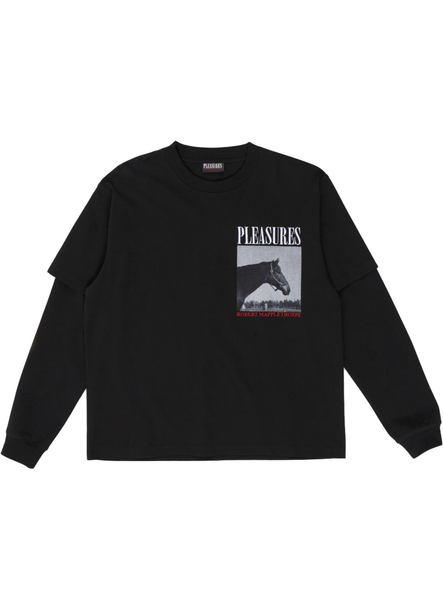 Pleasures Horses Layered Long Sleeve 'Black' | HALO - HALO