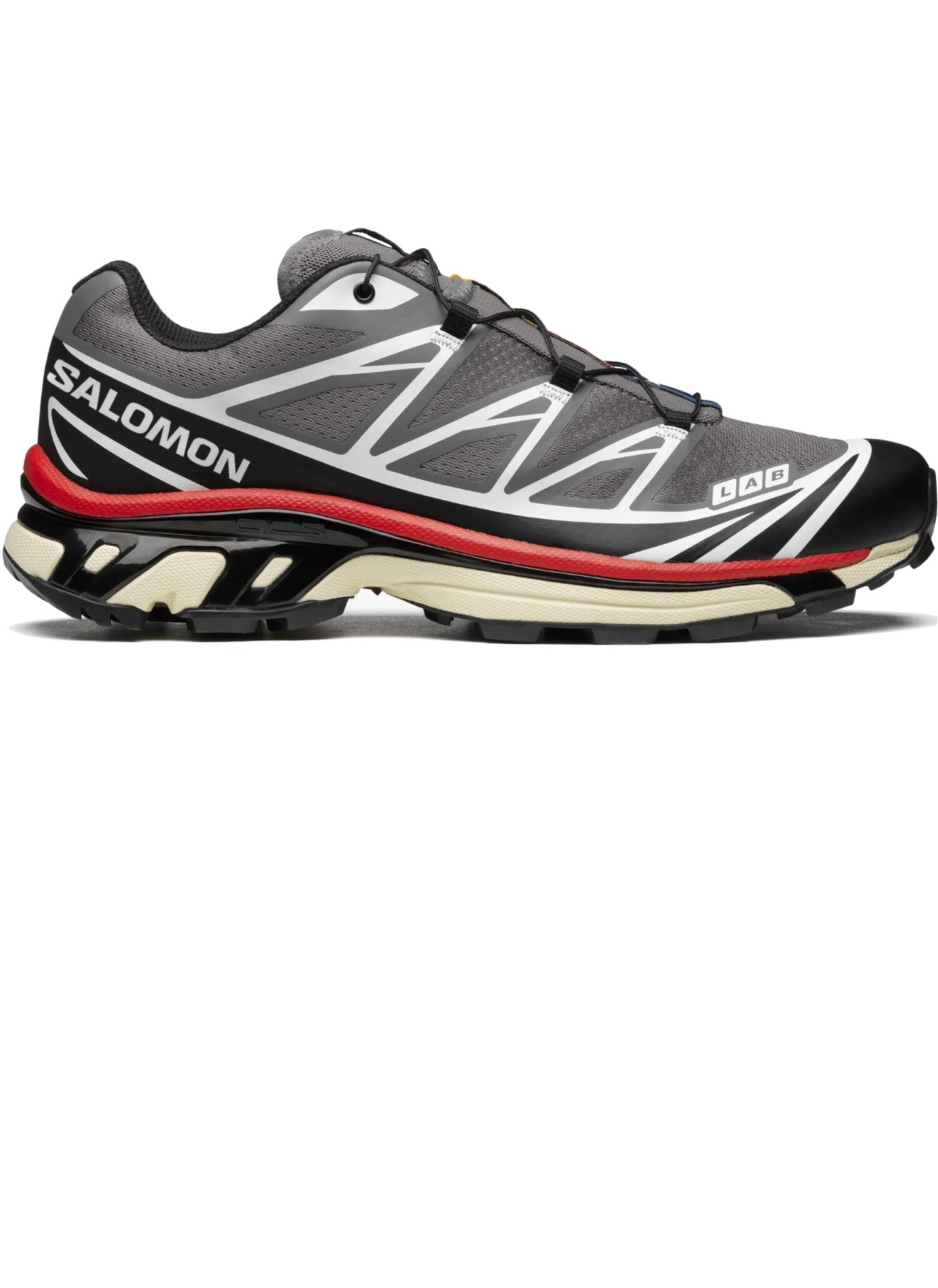Salomon XT-6 Sneakers 'Pewter/Black/Aurora Red' | HALO