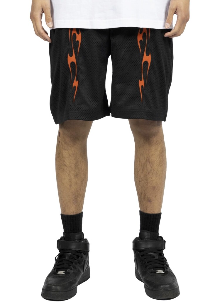 Pleasures Flame Mesh Shorts 'Black'